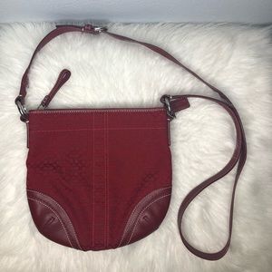 Lightly Used Red Coach Bag